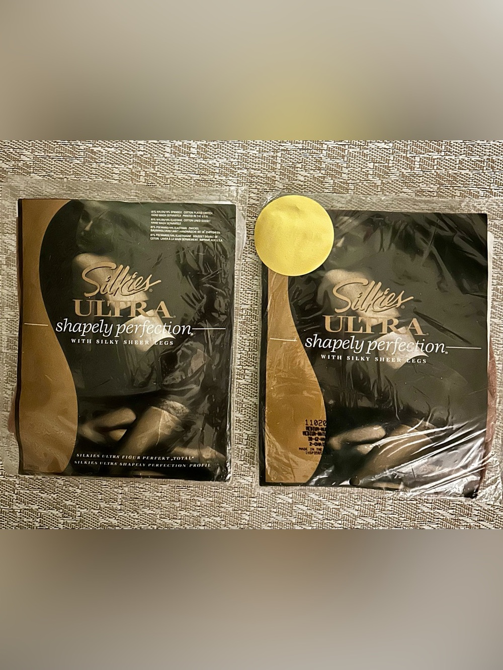 Silkies Ultra Shapely Perfection Sheer Silky Legs MED Pantyhose Lot of 2